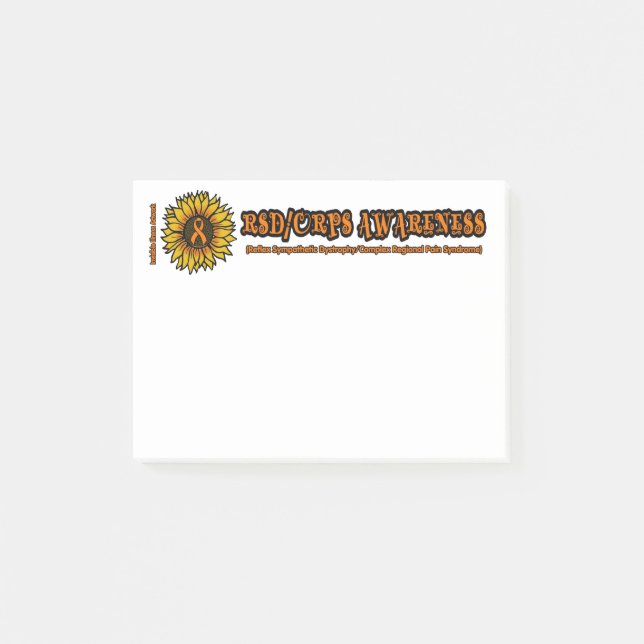 Bloco De Notas Girassol/Awareness...RSD/CRPS (Frente)