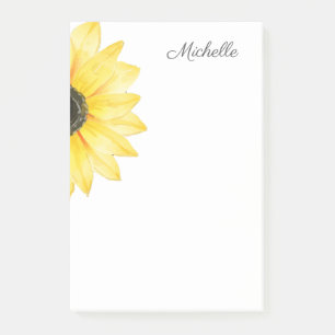 Bloco De Notas Girassol Personalizado