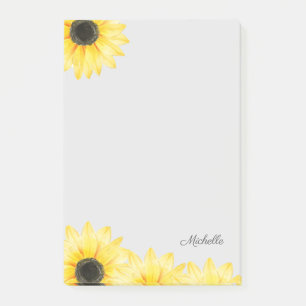 Bloco De Notas Girassol Personalizado