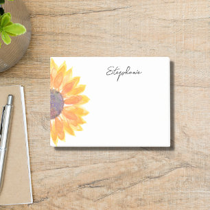 Bloco De Notas Girassol Personalizado