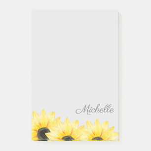 Bloco De Notas Girassol Personalizado