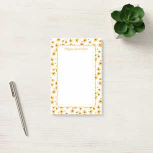 Bloco De Notas Girassol russo personalizado