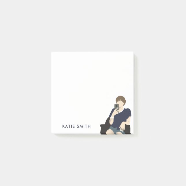 Bloco De Notas Girl Boss Selfie (Frente)