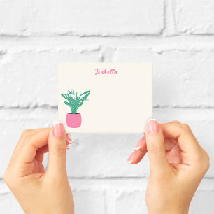 Bloco De Notas Girly Peace Lily