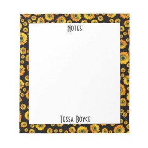 Bloco De Notas Girly Rustic Yellow Girly Girly Rústica Monograma
