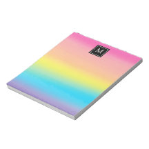 Girly Watercolor, Rainbow Monograma Kids