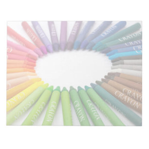 Bloco De Notas Giz de giz colorido