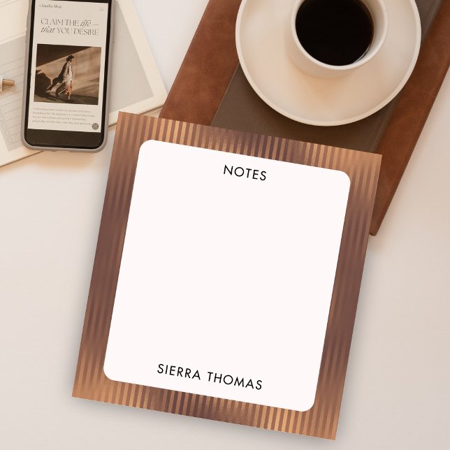 Bloco De Notas Glamor Dourado (Criador carregado)