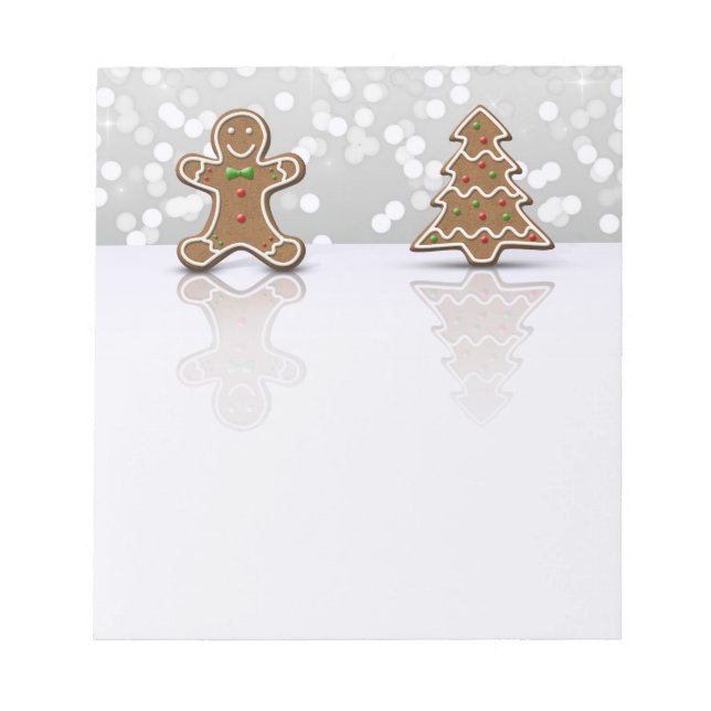 Bloco De Notas Glamor Gingerbird Man and Tree - Notepad (Frente)