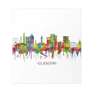 Bloco De Notas Glasgow Scotland Skyline