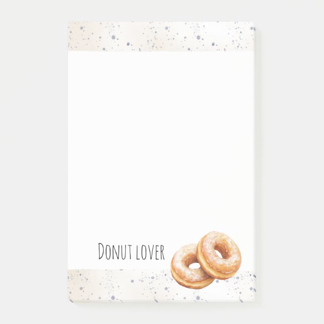 Bloco De Notas Glazed Donuts Sweet Treats (Frente)