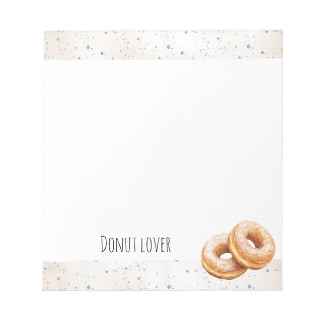 Bloco De Notas Glazed Donuts Sweet Treats (Frente)