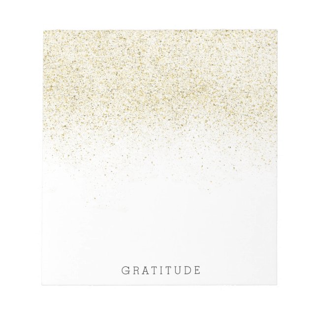 Bloco De Notas Gliteria Dourada (Frente)