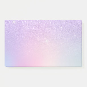 Bloco De Notas Glitter roxo elegante de na moda com cinta