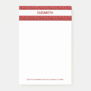 Bloco De Notas Glitter Stripes