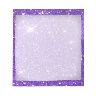 Bloco De Notas Glitz Sparkling do brilho do roxo na moda