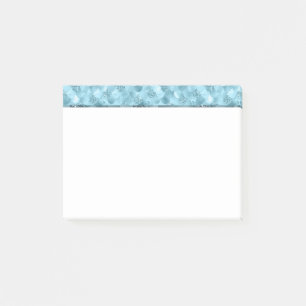 Bloco De Notas Glitzy Scales Smermaid Padrão de brilho azul