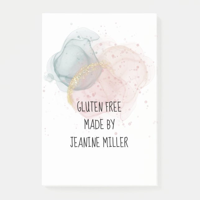 Bloco De Notas Gluten livre personalizado (Frente)