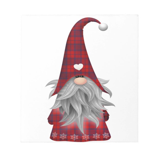 Bloco De Notas Gnomo do Elf de Natal (Frente)