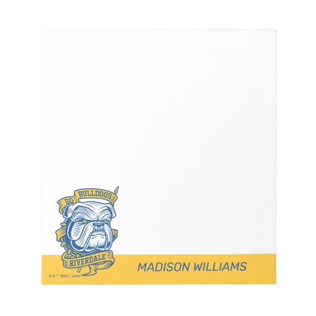 Bloco De Notas Go Bulls - Riverdale Mascot Banner (Frente)