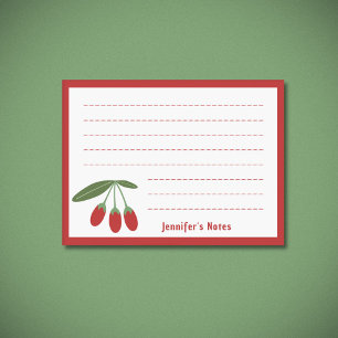 Bloco De Notas Goji Berries