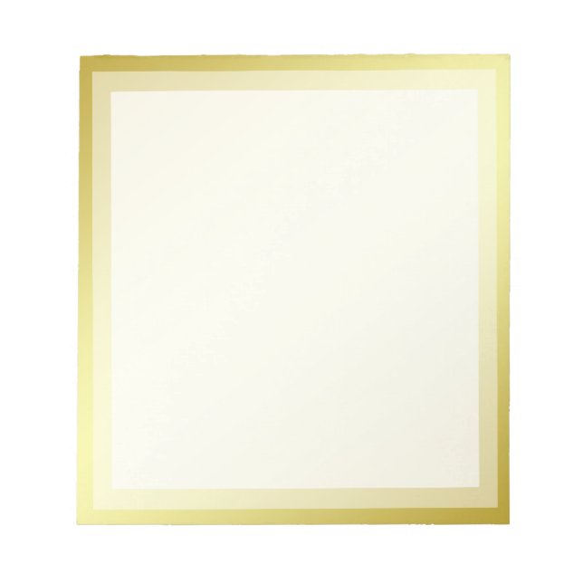 Bloco De Notas Gold Boarder Photo frame (Frente)