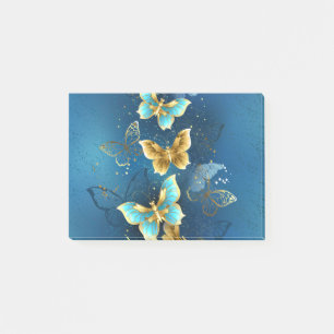 Bloco De Notas Golden butterflies