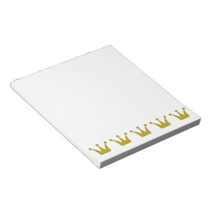 Bloco De Notas Golden Crowns Border + your ideas