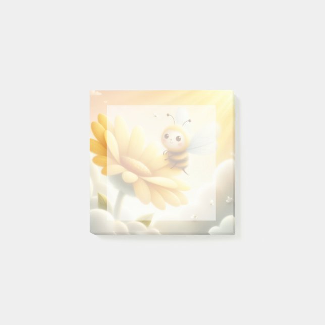 Bloco De Notas Golden Meadow Bee Desk Notes - Post-It Notes (Frente)