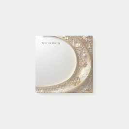 Bloco De Notas Golden Ornate Frame Post it Notes