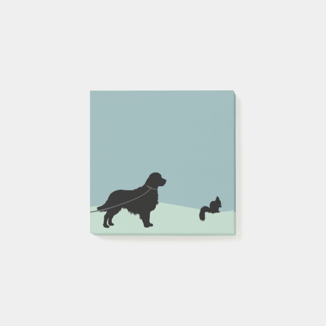 Bloco De Notas Golden retriever no esquilo Eyeing da trela (Frente)