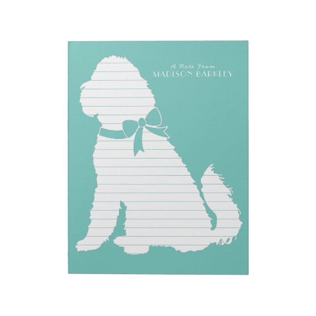 Bloco De Notas Goldendoodle Dog Puppy Labradoodle (Invertido)