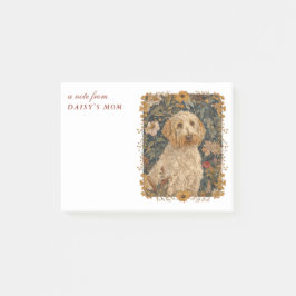 Bloco De Notas Goldendoodle Mãe Texto Personalizado Bonito