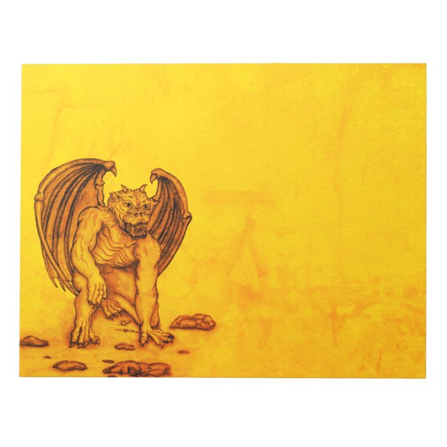 Bloco De Notas Golem Gargoyle (Frente)