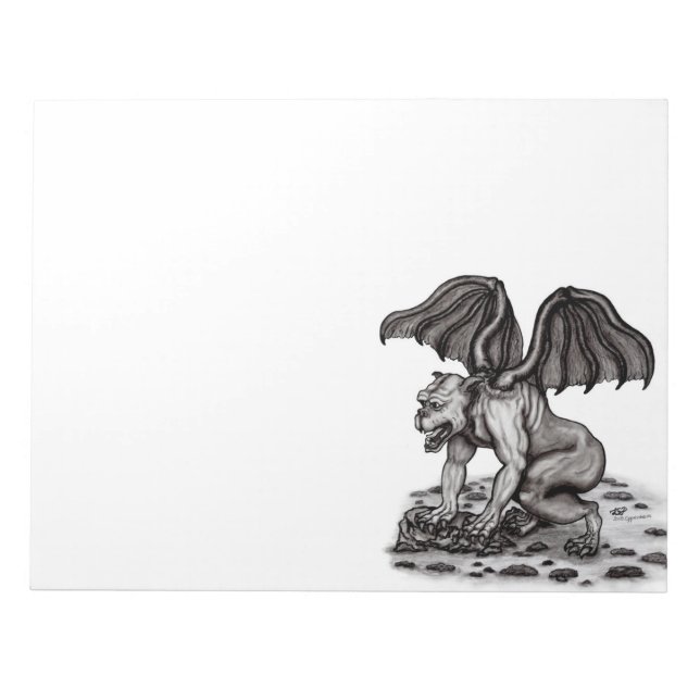 Bloco De Notas Golem Gargoyle (Frente)