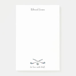 Bloco De Notas Golfe Clubs e Golfistas