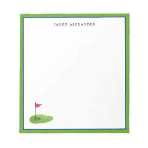 Bloco De Notas Golfe Personalizado