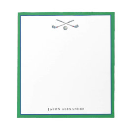 Bloco De Notas Golfer Personalizado