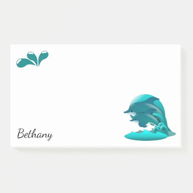 Bloco De Notas Golfinho Saltador Personalizado  (Frente)