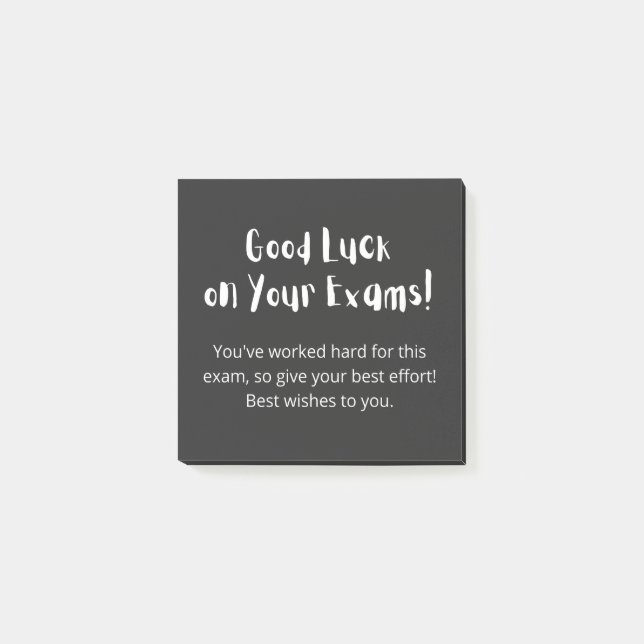 Bloco De Notas Good Luck on Your Exams! (Frente)