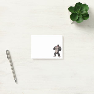 Bloco De Notas Gorila Rugindo Macaco Primata