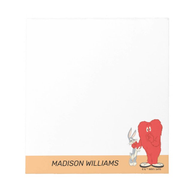 Bloco De Notas Gossamer Holding INSETOS BUNNY™ (Frente)