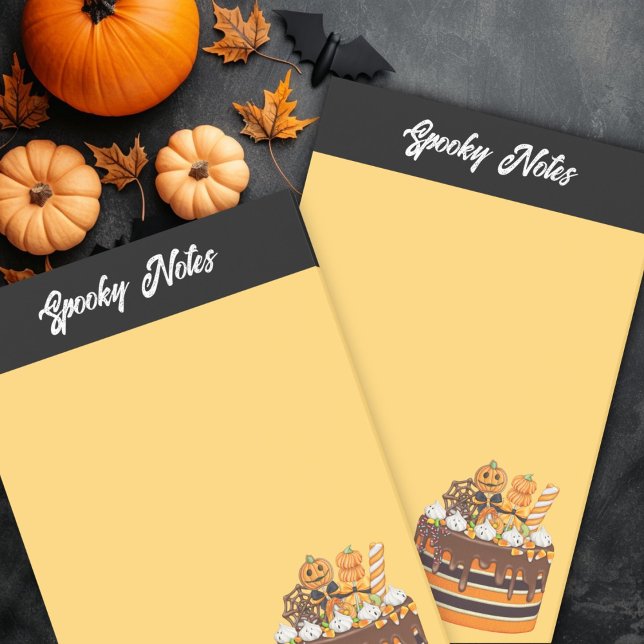 Bloco De Notas Gostosuras Assustadoras de Halloween (Criador carregado)
