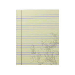 Bloco De Notas Gothic Steampunk Floral Fantasy Legal Notepad