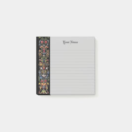 Bloco De Notas Gótica Editável Iluminada em Linha Medieval