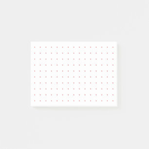 Bloco De Notas Grade de Pontos/Marcador 4x3 (Pontos Vermelhos)