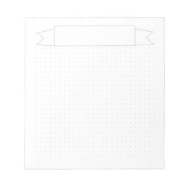 Bloco De Notas Grade de pontos simples com faixa