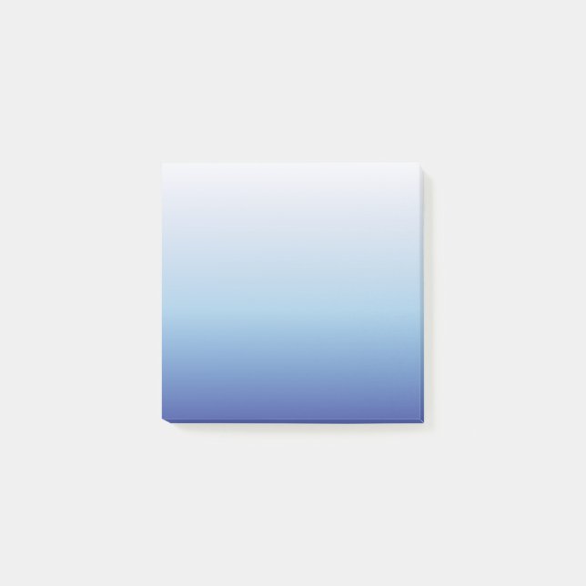 Bloco De Notas Gradiente Ombre Azul (Frente)