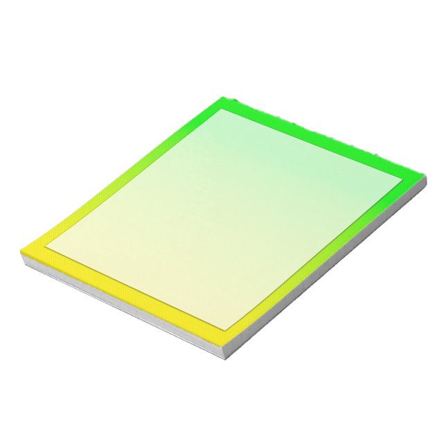 Bloco De Notas Gradiente verde e néon amarelo (Invertido)