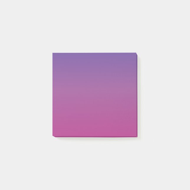 Bloco De Notas Gradiente Vibrante de Roxo a Rosa (Frente)